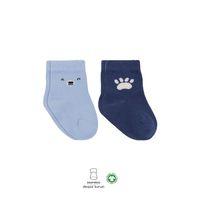 Bistyle Bistyle Bear Penye Soket Çorap 2'Li BS10116 Mavi