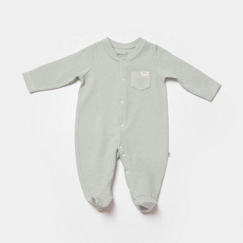 Bibaby Bibaby Biorganic Waffle Smile Bebek Tulum 60743 Mint