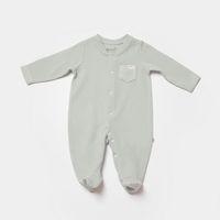 Bibaby Bibaby Biorganic Waffle Smile Bebek Tulum 60743 Mint