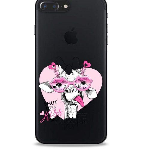 Zoologix (14) Apple Iphone 7 Plus Şeffaf Kılıf Silikon Desenli