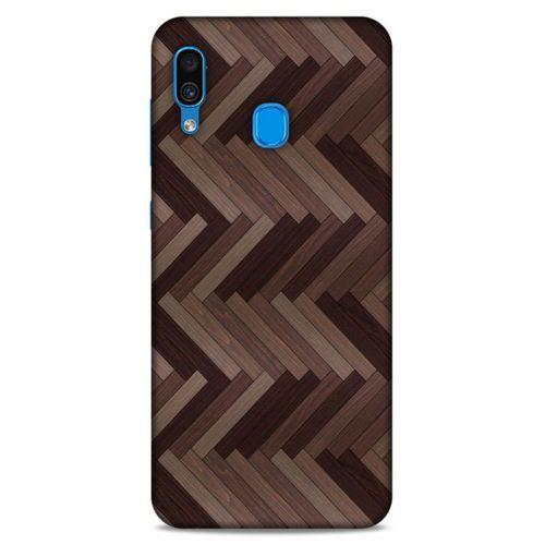 Lopard Samsung Galaxy A30 Uyumlu Kılıf Wood'X (33) Hybrid Kılıf Baskılı