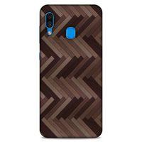 Lopard Samsung Galaxy A30 Uyumlu Kılıf Wood'X (33) Hybrid Kılıf Baskılı
