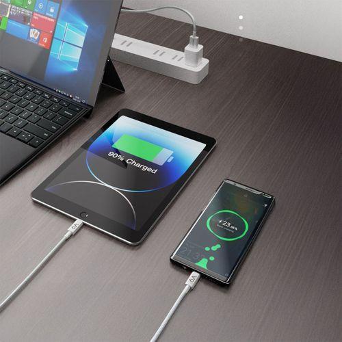 Lenyes LC518 USB-A to Type-C 6A Örgü Tasarımlı Hızlı Şarj Özellikli Data ve Şarj Kablosu 66W 1M