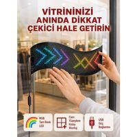 Usb Girişli Rgb Led Tabela Ayarlanabilir Parlaklık Ve Kayan Yazı Özellikli