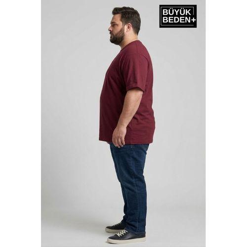 Büyük Beden Erkek Basic Tişört – Pamuklu Düz T-Shirt 3XL-6XL SPR26BTS510