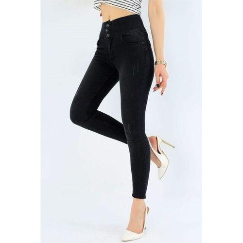 Yüksek Bel Likralı Kot Pantolon