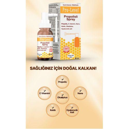 PRO LEVEL PRO LEVEL PROPOLİSLİ BOĞAZ SPREYİ 30 ML