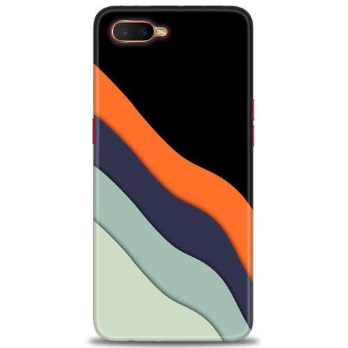 Oppo RX17 Neo Kılıf HD Baskılı Kılıf - Siyah + Tam Ekran Koruyucu