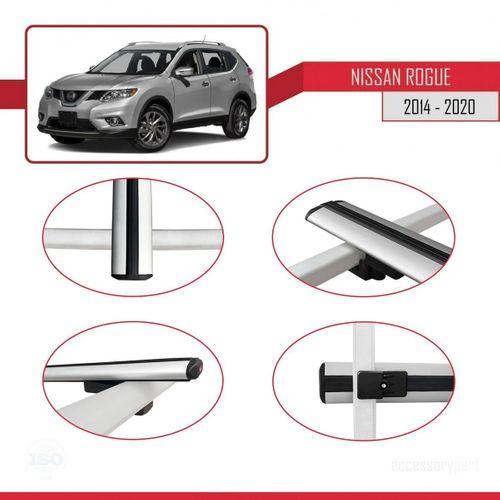 Nissan Rogue 2014-2020 Arası ile uyumlu Basic Model Ara Atkı Tavan Barı GRİ 3 ADET