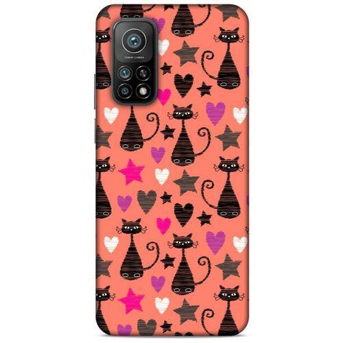 Lopard Xiaomi Mi 10T Pro 5G Uyumlu Kılıf Kediler (10) Full Koruma Kılıfı Kalpli Kedi
