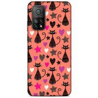 Lopard Xiaomi Mi 10T Pro 5G Uyumlu Kılıf Kediler (10) Full Koruma Kılıfı Kalpli Kedi