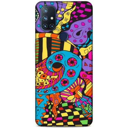 Lopard One Plus Nord N10 5G Uyumlu Kılıf Soyut Sanat (23) Ultra Koruma Kılıfı Baskılı