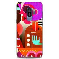 Lopard Samsung Galaxy S9 Plus Uyumlu Kılıf Soyut Sanat (16) Desenli Kalın Kılıf