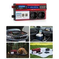 12v 2000w Modifiye Sinüs İnverter Araç Ve Güneş Enerjisi Uyumlu, Çift Usb, Çift Priz Ve Çakmaklık Epilons