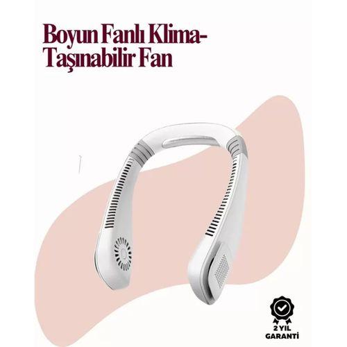Kanatsız Boyun Tipi Fan | Giyilebilir Serinletici, Düşük Sesli, Hafif Abs Gövde, Usb Şarj Edilebilir