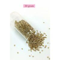 Kesme Cam Boncuk 2mm - 20 Gram - Gold -BNC308