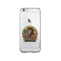 iPhone 6 Cool Lion Desenli Premium Şeffaf Silikon Kılıf