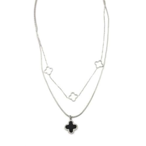 Vc Yonca Kolye - Gümüş