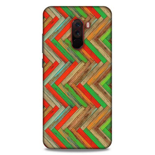 Lopard Xiaomi Pocophone F1 Uyumlu Kılıf Wood'X (34) Slim Armor Kılıf Desenli