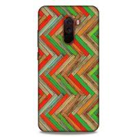 Lopard Xiaomi Pocophone F1 Uyumlu Kılıf Wood'X (34) Slim Armor Kılıf Desenli