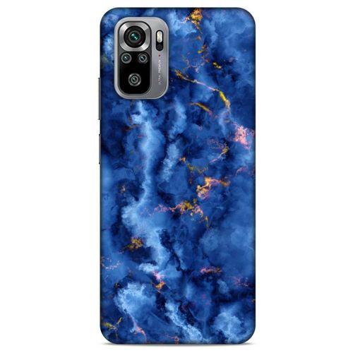 Xiaomi Redmi Note 10 Uyumlu Kılıf Mavi Delisi (7) Telefon Kılıfı Mermer