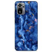 Xiaomi Redmi Note 10 Uyumlu Kılıf Mavi Delisi (7) Telefon Kılıfı Mermer