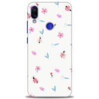 Xiaomi Redmi Note 7 Kılıf HD Baskılı Kılıf - Uğur Böcekleri + Tam Ekran Koruyucu