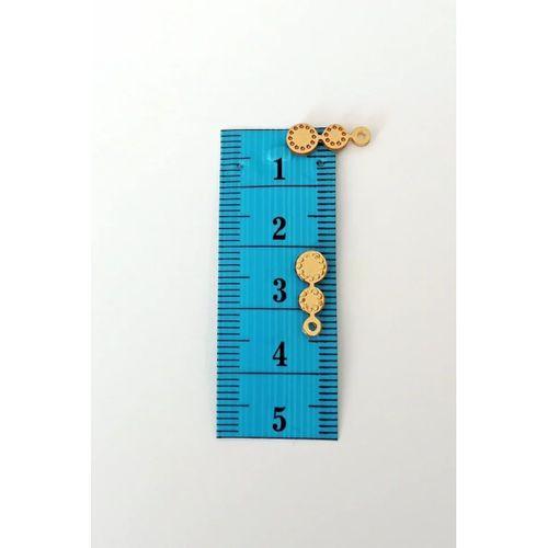 Oya Abiye Bileklik Kolye Pleksi Metalik Plastik Pul Altın Renk 8 gram 100 adet - BNC498