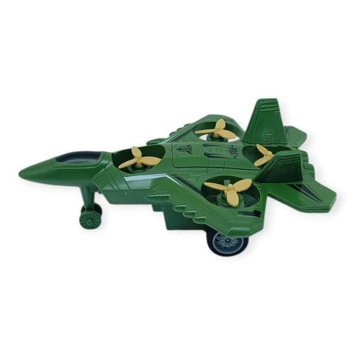 Sürtmeli Döner 4 Pervaneli Uçak - Yeşil