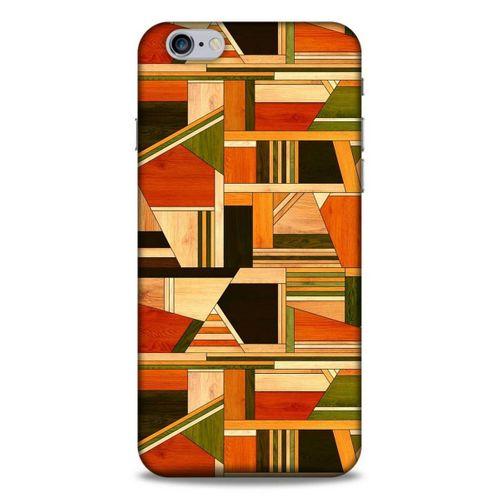 Lopard Apple Iphone 6S Plus Uyumlu Kılıf Wood'X (45) Liquid Air Kılıf Baskılı