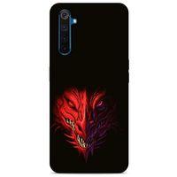 Oppo Realme 6 Pro Kılıf Dragons (16) Kalın Kılıf Kırmızı King Ejderha