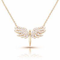 Gümüş Rose Mikail Meleği Bayan Kolye