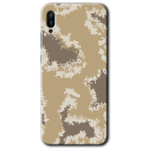 Huawei Y6 2019 Kılıf Baskılı Kapak - Kamuflaj 33 +Tam Kaplayan Mat Seramik