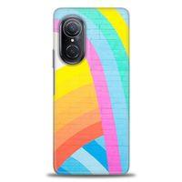 Huawei Nova 9 SE Kılıf HD Baskılı Kılıf - Renkli Duvar + Tam Ekran Koruyucu