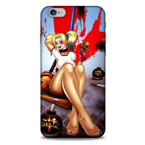 Apple Iphone 6 Plus Uyumlu Kılıf Harley Quinn (37) Silicone Cover Lavanta gül