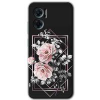 Xiaomi Redmi 10 5G HD Baskılı Kılıf + 9D Tam Ekran Koruyucu - Retro Çiçek 1