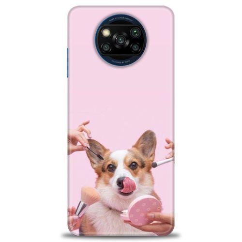 Xiaomi Poco X3 NFC Kılıf HD Baskılı Kılıf - Sevimli Köpek + Tam Ekran Koruyucu