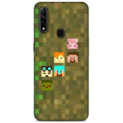 Lopard Oppo A31 Uyumlu Kılıf PiXel (14) Lansman Kılıf Minecraft Karakterleri