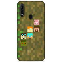 Lopard Oppo A31 Uyumlu Kılıf PiXel (14) Lansman Kılıf Minecraft Karakterleri