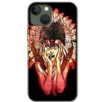 iPhone 13 Mini Kılıf Baskılı Kapak - Kurt Kız +Tam Ekran Koruyucu