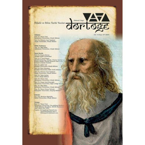 Dörtöğe Felsefe ve Bilim Tarihi Yazıları Hakemli Dergi Yıl: 14 Sayı:27