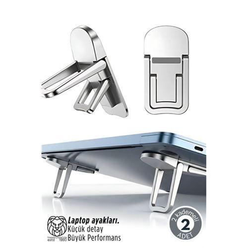 Lukas Schneider Serisi 2’li Gri Laptop Standı - Ergonomik 2 Kademeli Yükseltici 722892