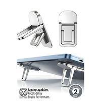 Lukas Schneider Serisi 2’li Gri Laptop Standı - Ergonomik 2 Kademeli Yükseltici 722892