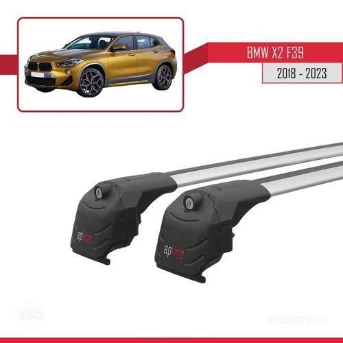 BMW X2 F39 2018 ve Sonrası ile uyumlu ACE-2 Ara Atkı Tavan Barı GRİ
