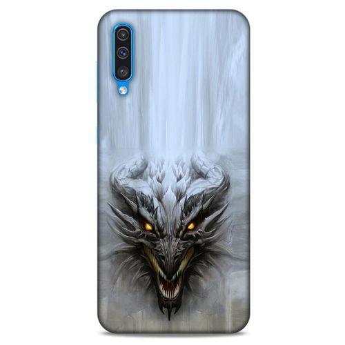 Samsung Galaxy A30s Kılıf Dragons (11) Tam Koruma Beyaz Ejderha