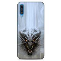 Samsung Galaxy A30s Kılıf Dragons (11) Tam Koruma Beyaz Ejderha