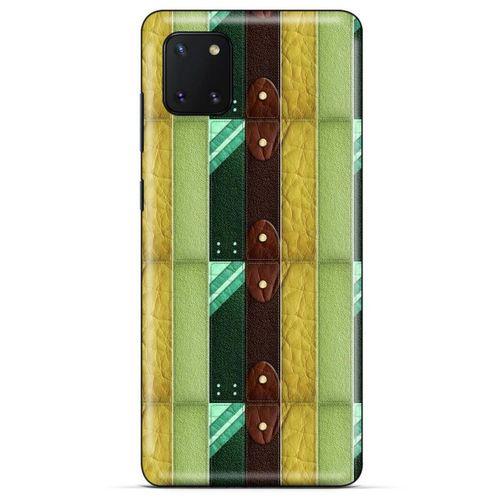 Huawei Y5P Kılıf Patchwork (15) Antişok Kılıf Yeşil Kahve