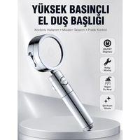 Kolay Montajlı 3 Modlu Yüksek Basınç Duş Başlığı