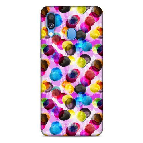 Samsung Galaxy A40 Kılıf Pastel Renkler (42) Rugged Armor Kılıf Mor Pembe
