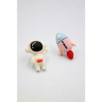 Astronot Hamur Küpe - ÇOK RENKLİ